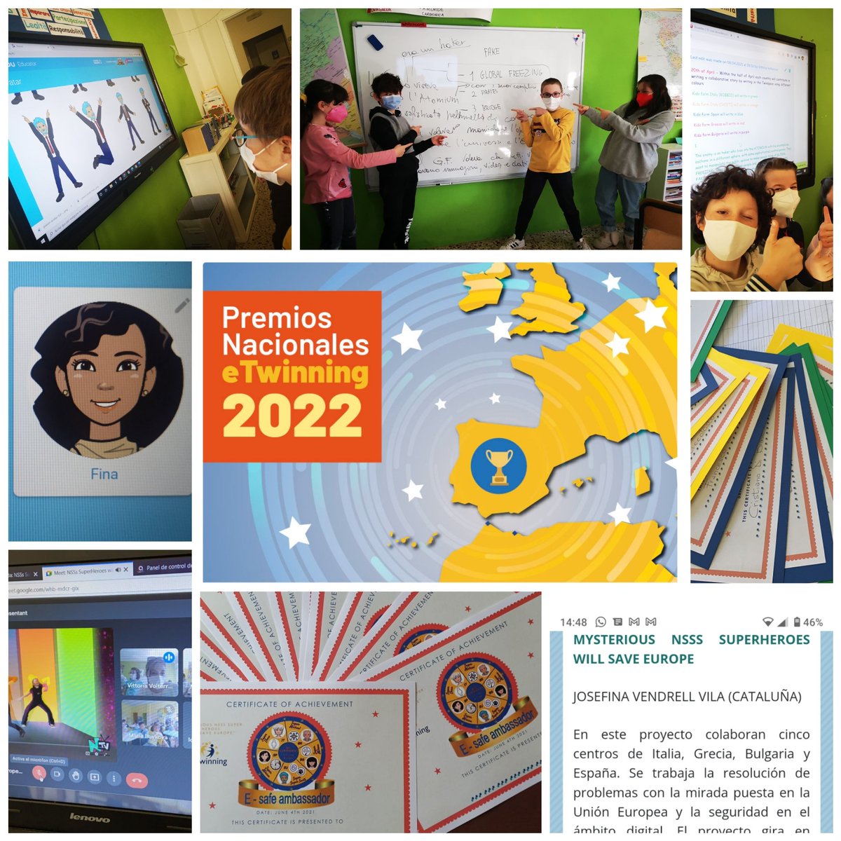 Il nostro progetto <a href="/eTwinningEurope/">eTwinningEurope</a> <a href="/eTwinning_Ita/">eTwinning Italia</a> #mysteriousNSSsuperheroeswillsaveeurope vince il #premionazionale in #spagna
5 #scuole 4 paesi #italy #spain #bulgaria #greece #medialiteracy #innovazione #digitale #condivisione #competenze 
#primariatravo <a href="/IndireSocial/">INDIRE</a>