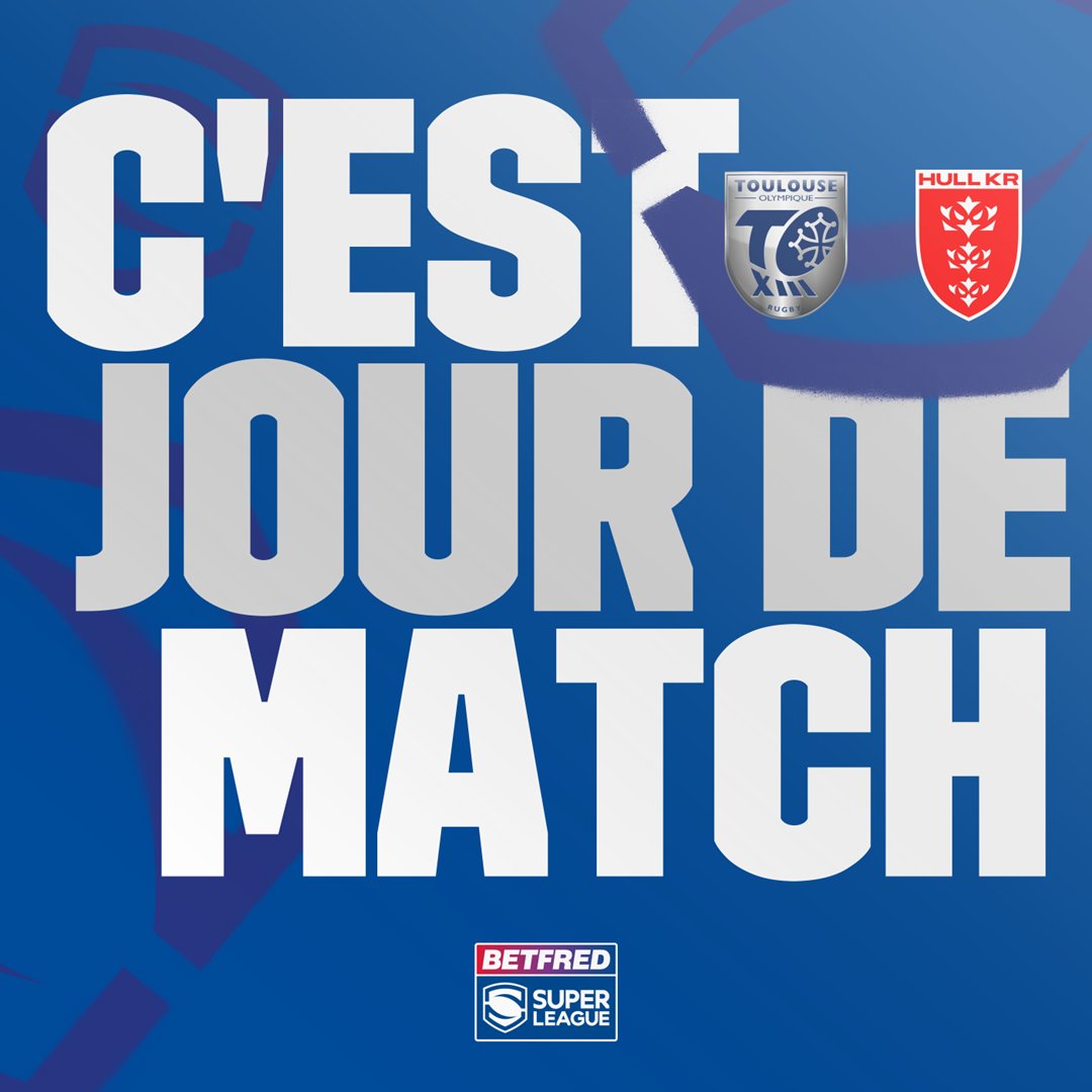 TOXIII's tweet photo. 🔥 𝑱𝑶𝑼𝑹 𝑫𝑬 𝑴𝑨𝑻𝑪���� ⚡
🏉 17e journée de @SuperLeague
🆚 @hullkrofficial
📍 Stade Ernest-Wallon
⏰ 21h
🎟 https://t.co/ykwfsW913u https://t.co/WuOROGRiVk