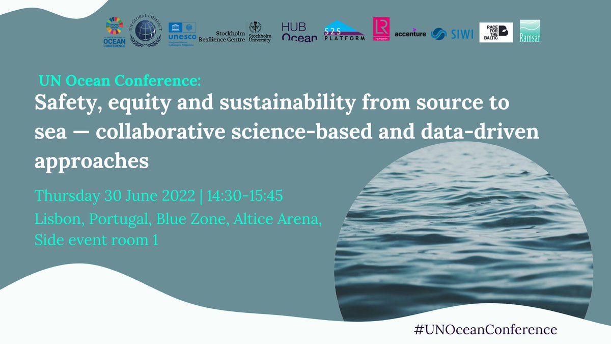 Lovisa Bergman (@lovisabergman3) on Twitter photo 🌊What role does ocean data play in creating a safer ocean economy? Join us today at #UNOceanConference in a session on collaborative science & data-driven approaches from source to sea. <a href="/Accenture/">Accenture</a> <a href="/globalcompact/">UN Global Compact</a> @HUBOcean <a href="/LR_Foundation/">Lloyd's Register Foundation</a> <a href="/siwi_water/">SIWI</a> <a href="/sthlmresilience/">Stockholm Resilience Centre</a> & partners 🌊What role does ocean data play in creating a safer ocean economy? Join us today at #UNOceanConference in a session on collaborative science & data-driven approaches from source to sea. <a href="/Accenture/">Accenture</a> <a href="/globalcompact/">UN Global Compact</a> @HUBOcean <a href="/LR_Foundation/">Lloyd's Register Foundation</a> <a href="/siwi_water/">SIWI</a> <a href="/sthlmresilience/">Stockholm Resilience Centre</a> & partners