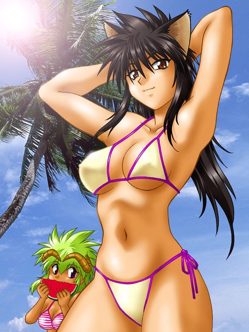 あんまし海とか海水浴絡みのイラストもない。古いのはあった。 