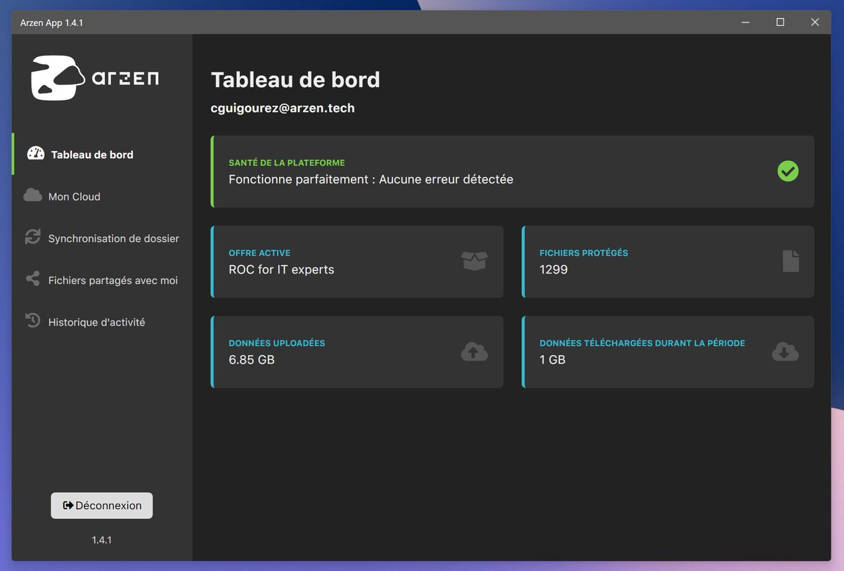 La nouvelle version de l'application de bureau V1.4.1 est disponible sur votre espace client, au sommaire :

- Prise en charge du fonctionnement en mode multi utilisateurs ✅
- Correctifs mineurs lors des synchronisations ✅
- Augmentation des performances ✅