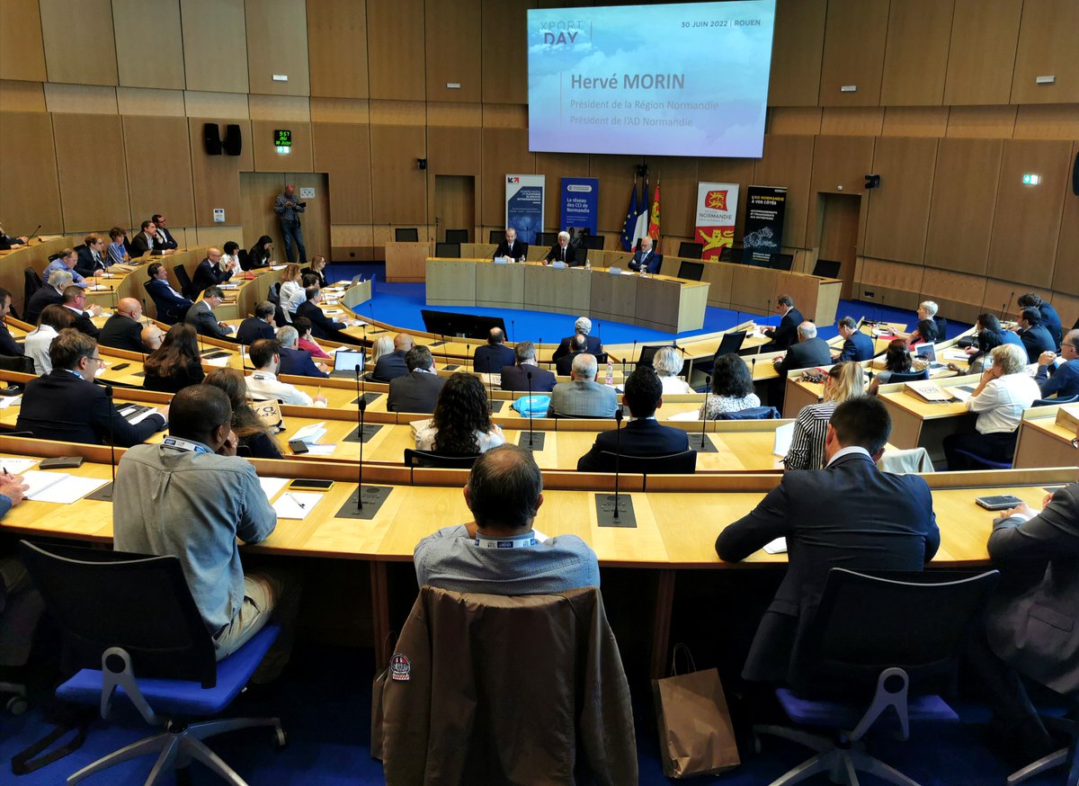 [#Xport_Day] - C'est le jour J ! Maintenant à la <a href="/RegionNormandie/">Région Normandie</a>, la 2ème édition de l’#Xport_Day accueille 232 personnes dont près de 150 entreprises, venues faire un tour d’horizon sur les opportunités d’affaires à l’international.
#networking, #tables_rondes, #speed_meeting,