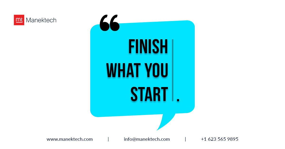 ManekTech's tweet photo. Thursday Motivation
Always finish what you start.
#ThursdayThoughts #thursdayvibes #manekTech #thursdayvibes https://t.co/x0VJlpJ5LX