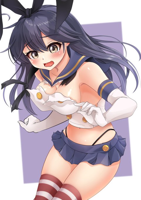 潮の島風チャレンジ #艦これ #艦隊これくしょん #潮 https://t.co/TNv2O5ARqX 