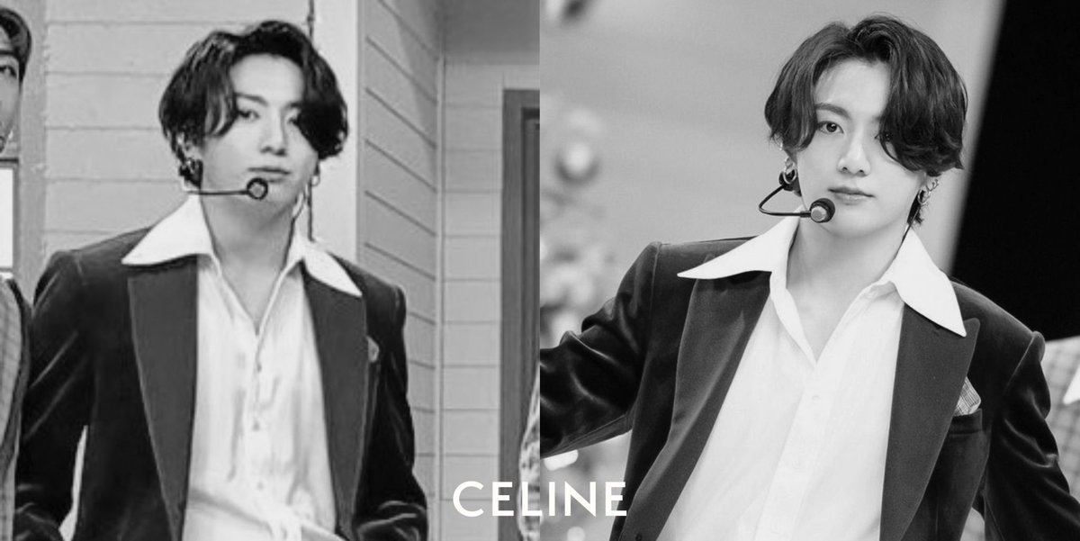 liskookloops's tweet image. jungkook and lisa for CELINE