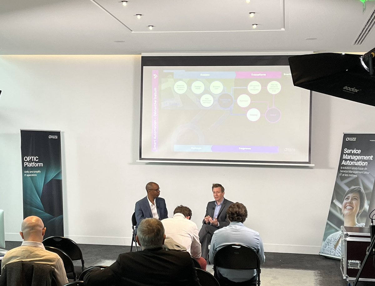 t_lussiez's tweet photo. Comment exécuter la trajectoire d’automatisation des production IT ?
Réponse #live avec Patrick St Jean
@MicroFocus
Realize #ITOM Paris #AIOps https://t.co/mIOuDLLgxW https://t.co/TTN1d397nq
