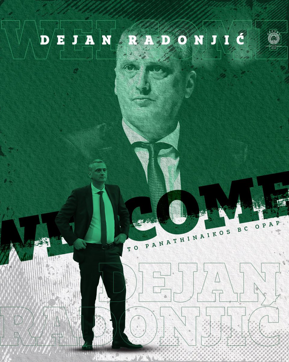 Paobcgr's tweet image. Η ΚΑΕ Παναθηναϊκός ΟΠΑΠ ανακοινώνει την έναρξη της συνεργασίας της με τον Ντέγιαν Ράντονιτς για τα δύο επόμενα χρόνια.

Welcome Coach ☘

Διάβασε περισσότερα εδώ: bit.ly/3bsKo6w

#paobc #panathinaikosbcopap