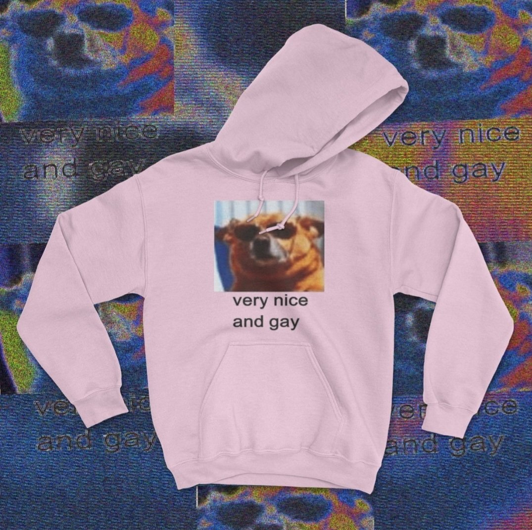 prettythicc_'s tweet photo. i mean it as it says 'very nice and gay' not that it's very nice and gay, although it is very nice and gay. also check out @puppercore https://t.co/ifoyZPXqP4