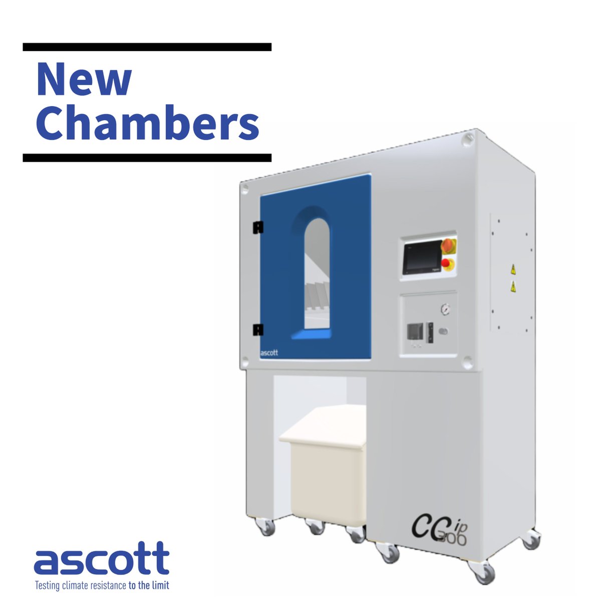 AscottAEL's tweet photo. Announcing the latest addition to the Ascott range, our 300L chambers for small or low volume samples, or where floorspace is at a premium.  Maximum Performance - Minimal Footprint!  Contact for further information or a quote. #newproductdevelopment #corrosiontesting #madeinuk https://t.co/riZQQygGMj