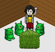 LaTerraDiMetz's tweet photo. In addition to the gold Android hat, why not recolor the Android puppet in a gold version? 😍

#HabboAndroidBeta #Habbo https://t.co/wutcdWwdRe