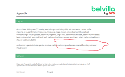 It is a shame <a href="/Belvilla/">Belvilla</a>