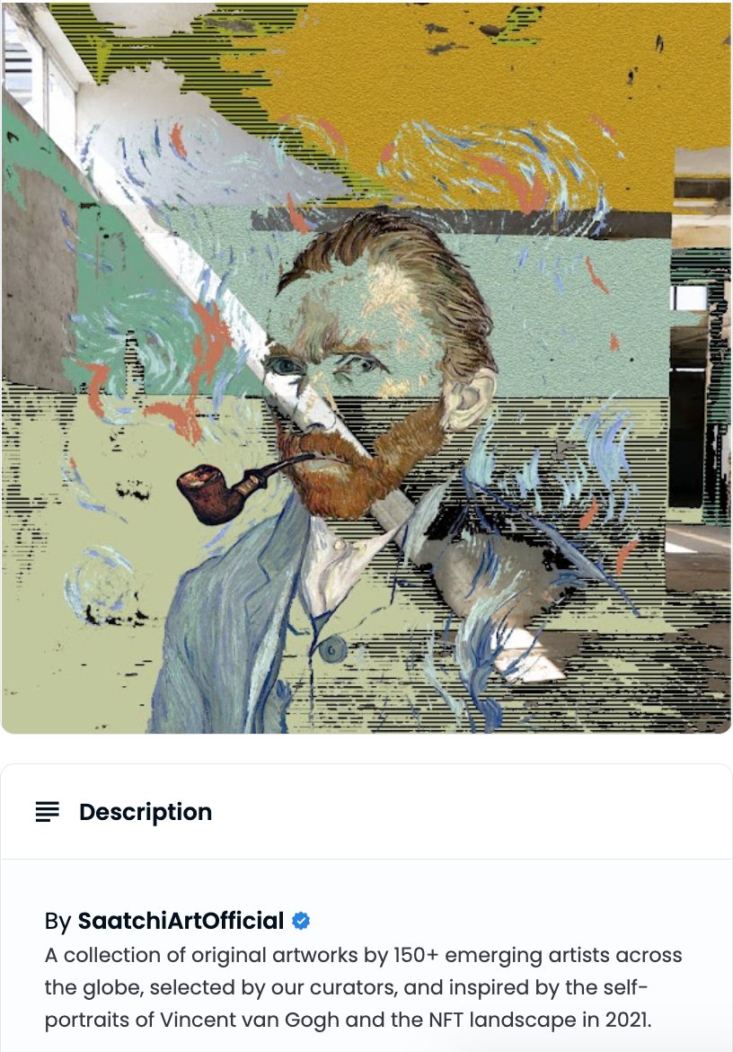 My personal favourite NFT of mine featured in <a href="/SaatchiArtNFTs/">Digital by Saatchi Art 🎨🎉</a> collection 'The Other Avatars'. Combining the portrait of Vincent Van Gogh and imagery I captured from my art residency in Portugal back in 2021. 

opensea.io/collection/the…

#NFT #NFTCommunity #vincentvangogh