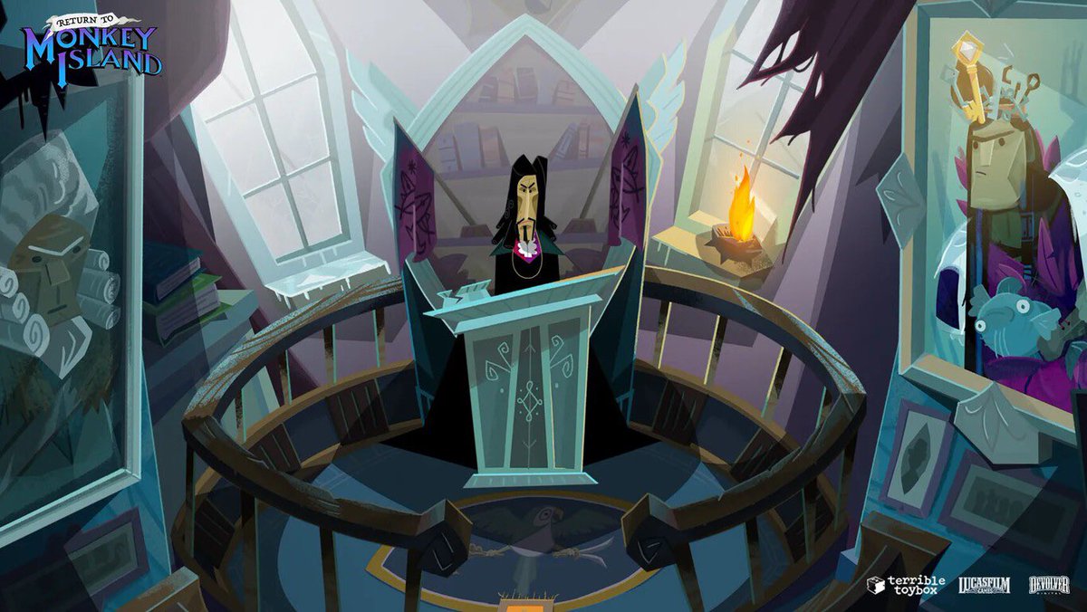 jeanmaudit's tweet photo. Debo ser la única persona de todo internet a la que le gusta la dirección de arte del nuevo Monkey Island. 🤷 https://t.co/kQhduQZVO8