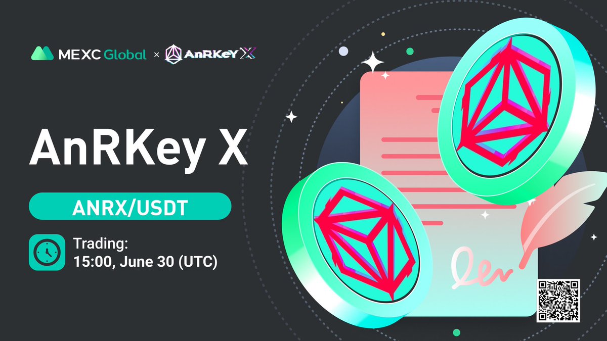 MEXC's tweet photo. 📈 $ANRX/USDT will list as a spot trading pair in the Assessement Zone at 15:00 on Jun 30 (UTC) @AnRKeyX
Details: https://t.co/XVW3GAqBmP
💚Sign up: https://t.co/oQaqGu17ml
#AnRKeyX #MEXCListing #Findnextmoonshot https://t.co/U0zkt9L4Xc