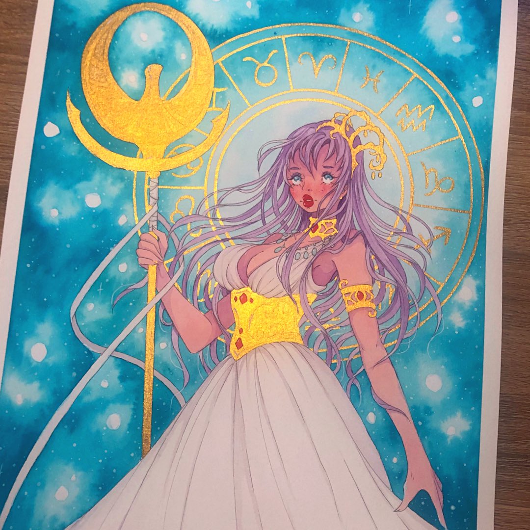 naorakura's tweet photo. Athena 🌙✨

Saint Seiya fanart 
Full process on YouTube ✨
https://t.co/fI5RYIiHAD

#athena #fanart #SaintSeiya #athenafanart #saintseiyafanart #anime #manga #animefanart #mangafanart #mangaart #art #draw #paint #ArtistOnTwitter #artistsupport #mangaartstyle #artwork #artist #a https://t.co/Ak1kwwBafH