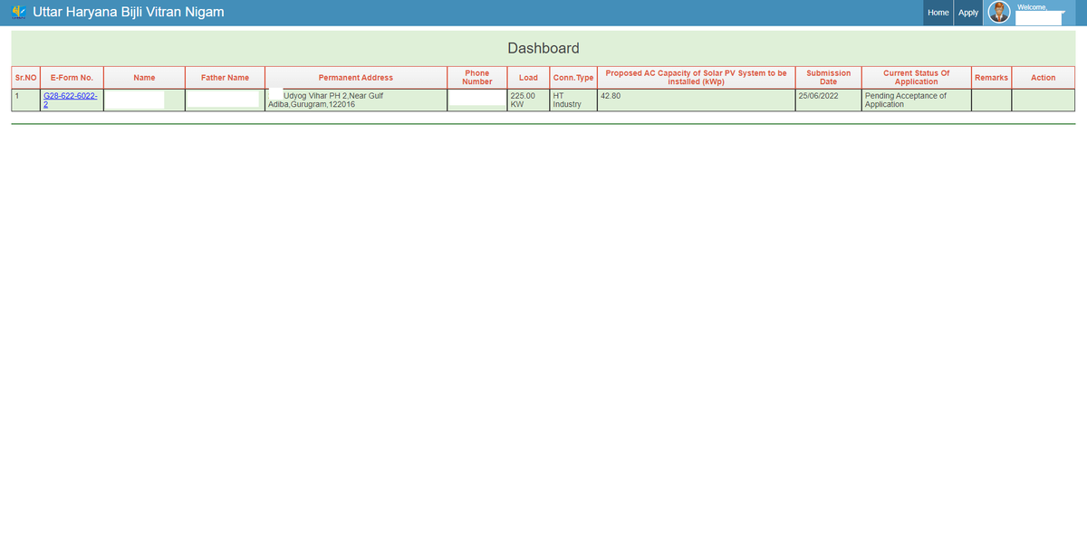 Futuregentec_IN's tweet photo. @PowerHaryana Dear DHBVN,
Please process this net-metering application. No one is taking responsibility at the sub-division office. Application pending, for one week and our client is hampered due to this lethargic approach.
Regards, 
Team FGT https://t.co/LIXlb9OWiE