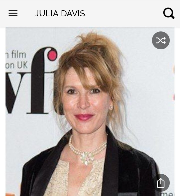 Happy birthday to this great actress.  Happy birthday to Julia Davis 