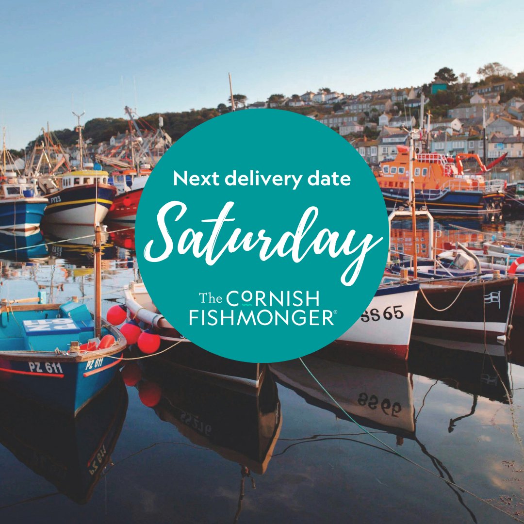 It's great to see so many people choosing to enjoy delicious Cornish Seafood this weekend - so much so, that we've now filled ALL our delivery slots for Friday. If you're looking for a fishy treat this weekend - we still have a small number of slots available for Saturday...