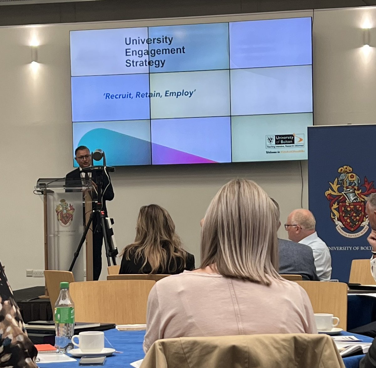 Building Bolton Better event today at @BoltonUni introduced by our Provost Zubair Hanslot <a href="/BoltonENG/">BoltonEngineering</a>