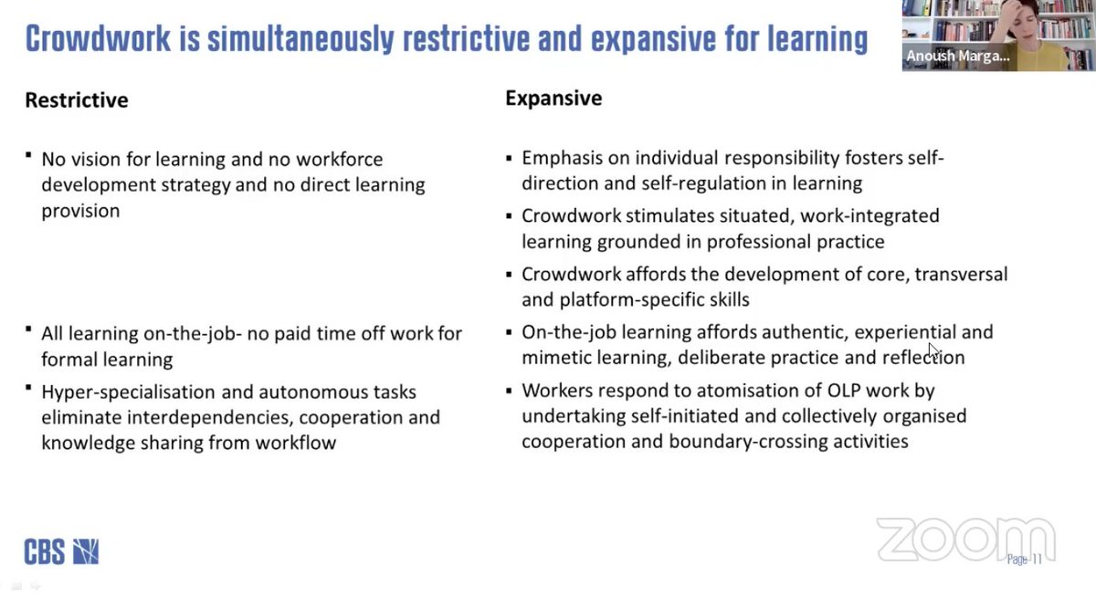 pfilipecosta's tweet photo. "Workers see a limited role for platforms in providing training" @anoush. They look for relevance, practical guidance, and are focused on their own trajectory. Interesting discussion of the #Crowdlearn Research @Cedefop https://t.co/HCL5vGTdgQ