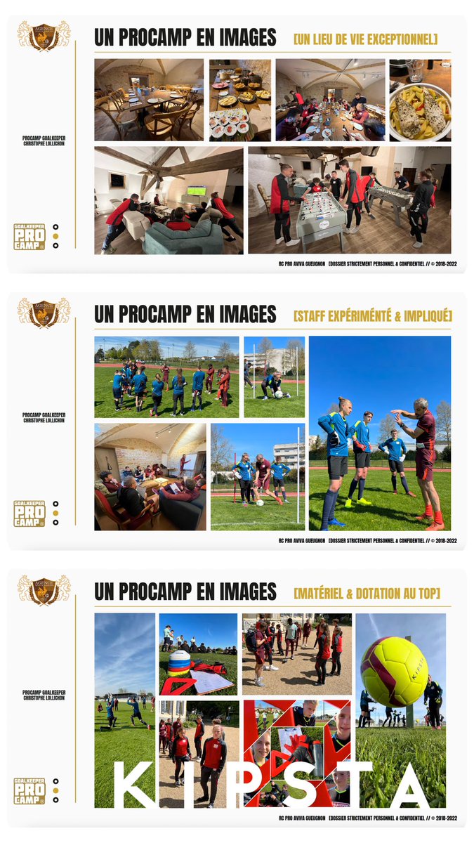 chrislollichon's tweet photo. Hello les GoalKeepers! Qui parmi vous, gardiennes & gardiens 12/17 ans, souhaite rejoindre notre ProCamp d’été? 100% spécifique & immersif, comme une véritable académie mais à votre rythme.
Je vous attends pour 5 jours inoubliables ⚽️🧤#procampgoalkeeper
https://t.co/yFlz9Xa5K4 https://t.co/BGVyB3RwVG