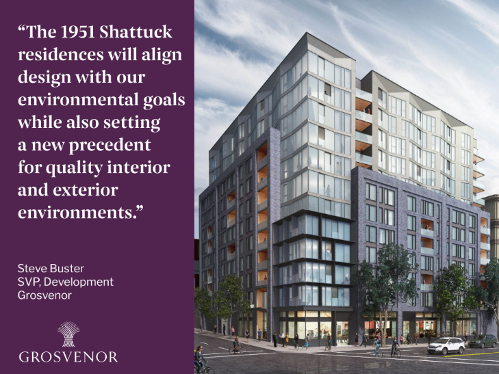 Grosvenor's tweet image. We have broken ground on a highly sustainable mixed-use rental building in Berkeley, #California. The project includes a partnership with @BerkeleyFood, which works to ease the homelessness crisis in Berkeley, and a commitment to hiring local jobseekers. grosvenor.com/news-insights/…