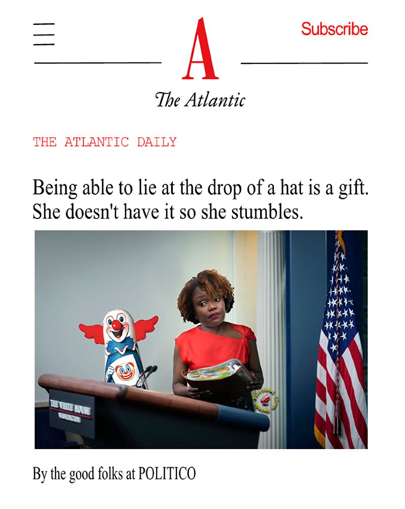 PoliticalClownP's tweet photo. #KarineJeanPierre
#WHPressSecretary

Be a clown. Be a clown. https://t.co/Z4jBrbFbc5