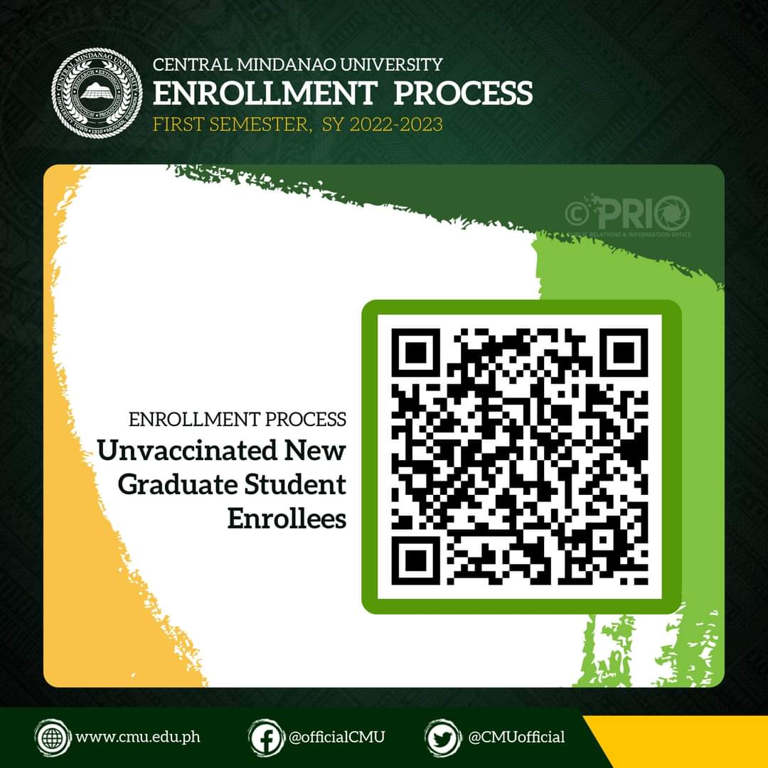CMU_tweets's tweet photo. ENROLLMENT PROCESS
First Semester, SY 2022-2023

Just scan the QR codes to view the enrollment steps.

#EnrollmentProcess2022 #cmuenrollment https://t.co/iV6ky6deOi
