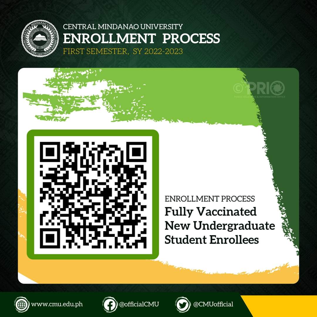 CMU_tweets's tweet photo. ENROLLMENT PROCESS
First Semester, SY 2022-2023

Just scan the QR codes to view the enrollment steps.

#EnrollmentProcess2022 #cmuenrollment https://t.co/iV6ky6deOi