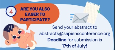 We're looking forward to receiving your abstract for poster or talk! Until 17th July! More info: sapiensconference.org