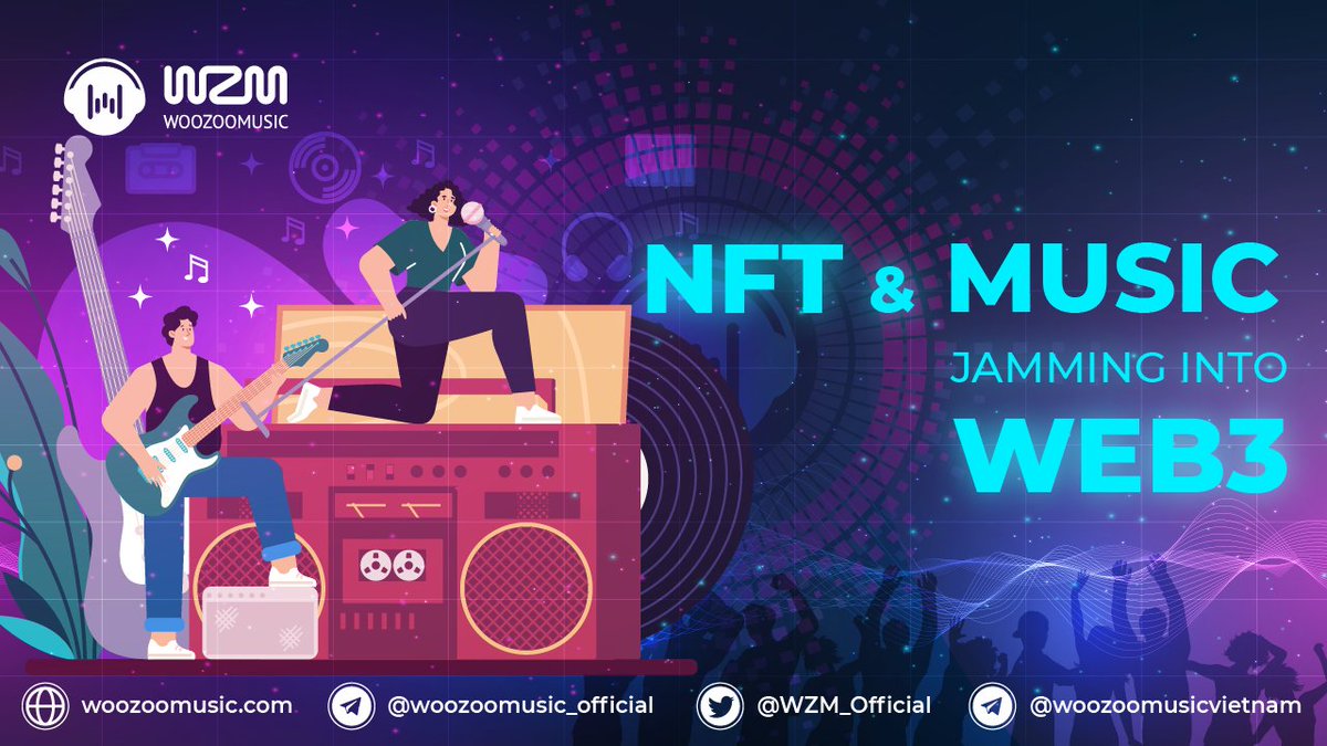🎶 NFT and Music: Jamming into Web 3.0
✔️The music industry is experiencing a period of continuous and ongoing innovation, with various communities getting built and shared belief in a future where an artist, fan and collector are slowly fusing into one.
#WZM #MusicNFT