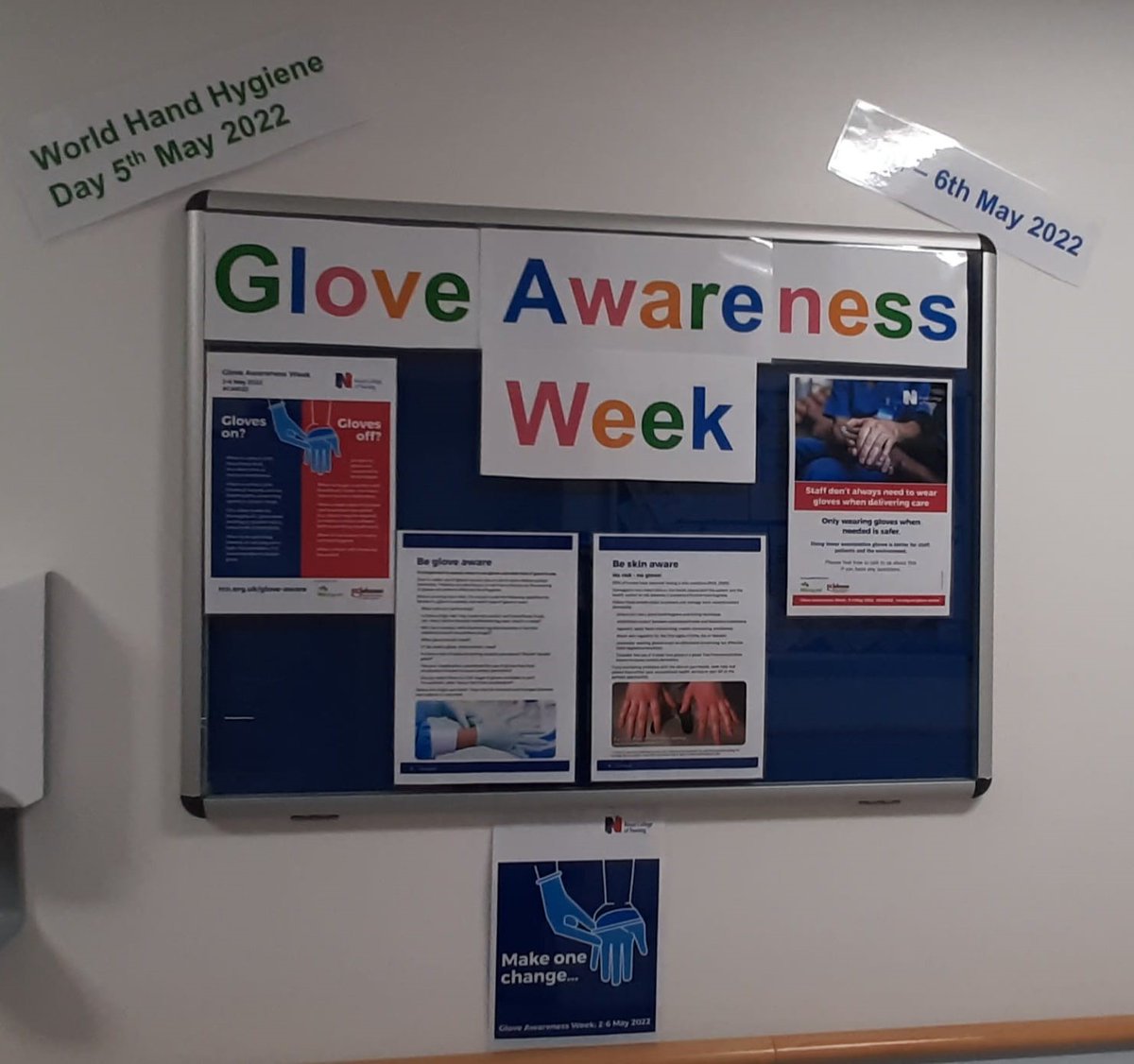 ipcgcs's tweet photo. Well done to Preston Ward for promoting Glove Awareness and Hand Hygiene Day recently! A thank you goodie bag is on its way 😀@GlosHealthNHS https://t.co/CUd6zFgd41