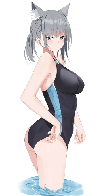#ブルアカ
水着 シロコ 