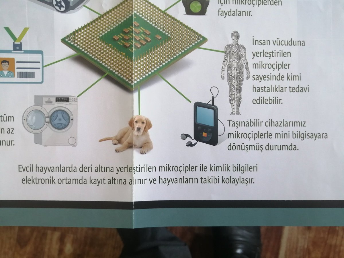 taneryildiz008's tweet photo. Bilim Teknik Dergisi 649. Sayısının ekinde yer alan Mikroçip uygulaması tanıtım afişinden. İnsan ve hayvanlara takılacak çiplerin faydalarını yazmışlar. Bu çiplerle hastalıkları tedavi etmeyi düşünüyorlarmış. Peki hastalığı tedavi eden şey, hasta etmek için de kullanılabilir mi? https://t.co/h8hCYIBxjW