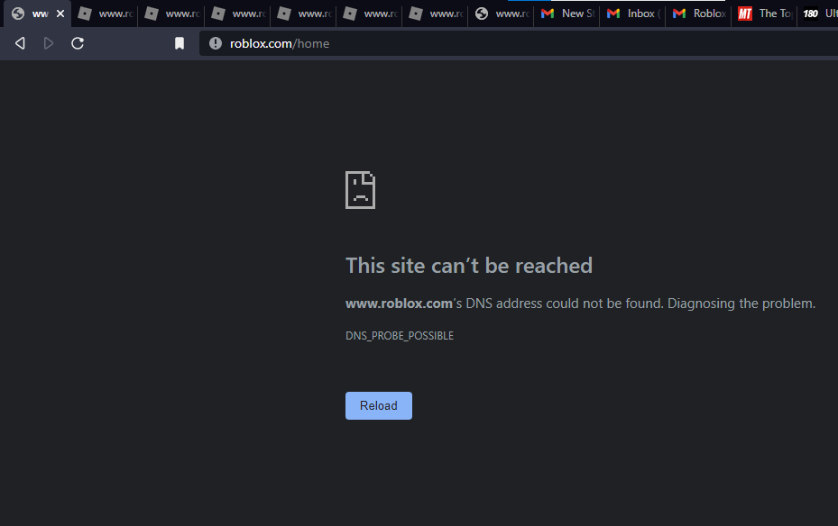 dreagtr's tweet photo. is there a roblox outage going on rn? cant play on mobile and on pc the browser wont work (posting an example of trying multiple times) https://t.co/b8vAtpck8Z