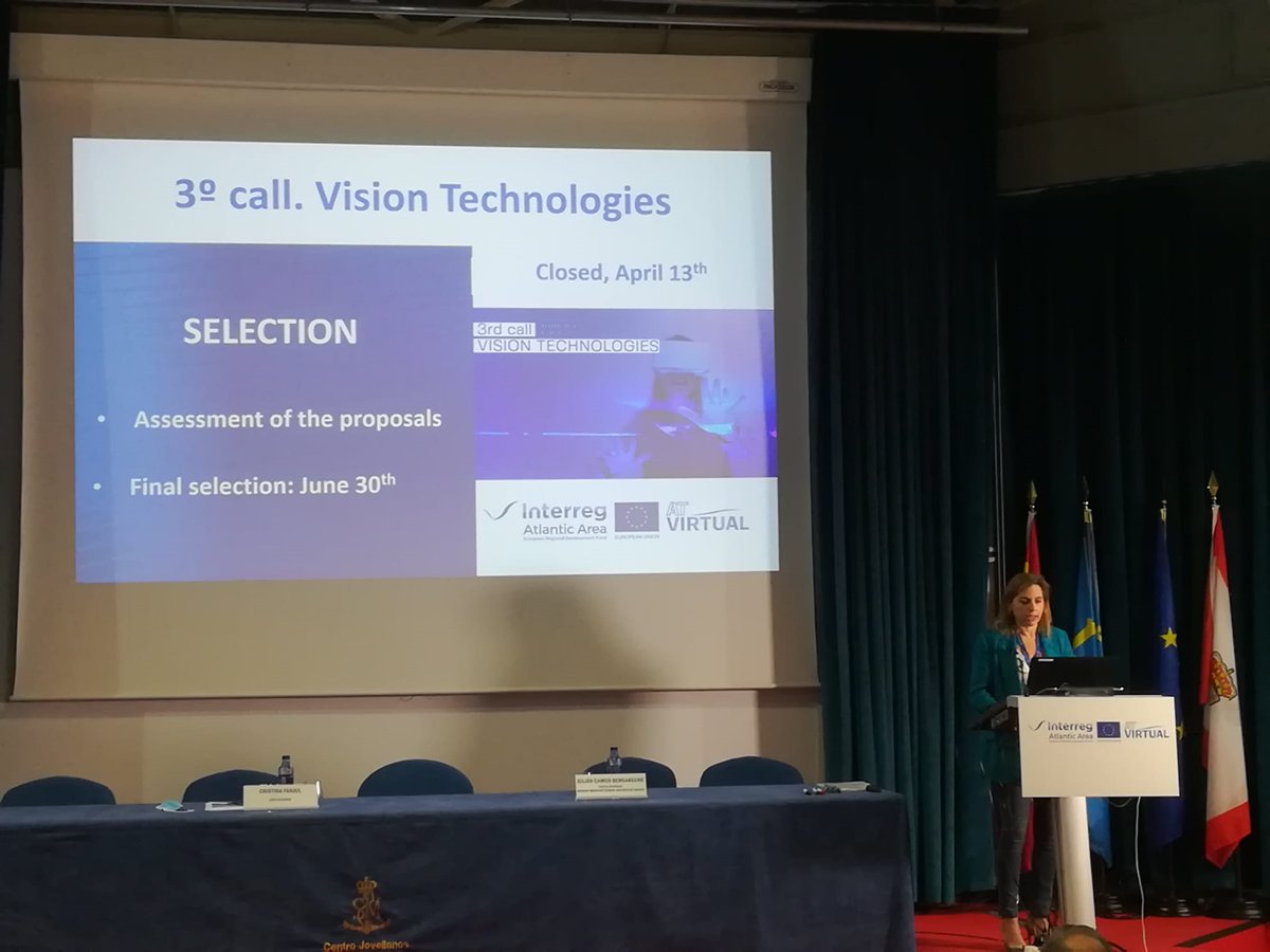 ceeiasturias's tweet photo. Arranca 🚤💨desde el 📍 @C_Jovellanos - Gijón  la jornada sobre Vision Technologies 🕶: Realidad Virtual, Realidad Amentada y Realidad Mixta, que se desarrolla en el marco del proyecto europeo #ATVIRTUAL.
ℹ👉 https://t.co/05MFKrtB2n
@ATVirtual_EU @AtlanticArea @ceeiasturias https://t.co/x1XwIyjUjR