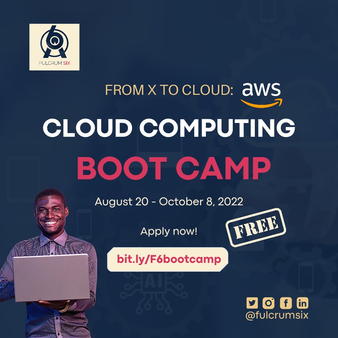 FulcrumSix's tweet image. In case you didn't know, it's free!

#cloudcomputing #cloudeducation #aws #bootcamp #tech #aws #awscloud #gcp #nigeria #africa #career #python #linux