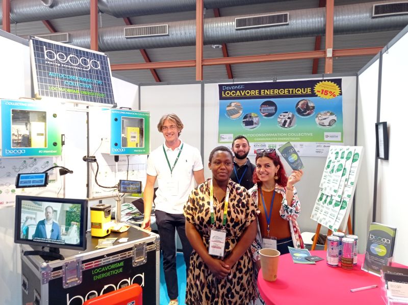 <a href="/Beoga_fr/">BEOGA</a> sur le salon des maires du Gard! Nous avons monté une #autoconsommation_collective avec les stands @enedis_LR et <a href="/territoire30/">Territoire 30</a> sur lesquels nous avons installé nos équipements!
#aime_ton_voisin
<a href="/Entreprendre_MT/">Entreprendre à Montpellier</a> <a href="/CleanTechVallee/">CleanTech Vallée</a> <a href="/GreentechInno/">Ecolab - Greentech Innovation</a> @g2elab