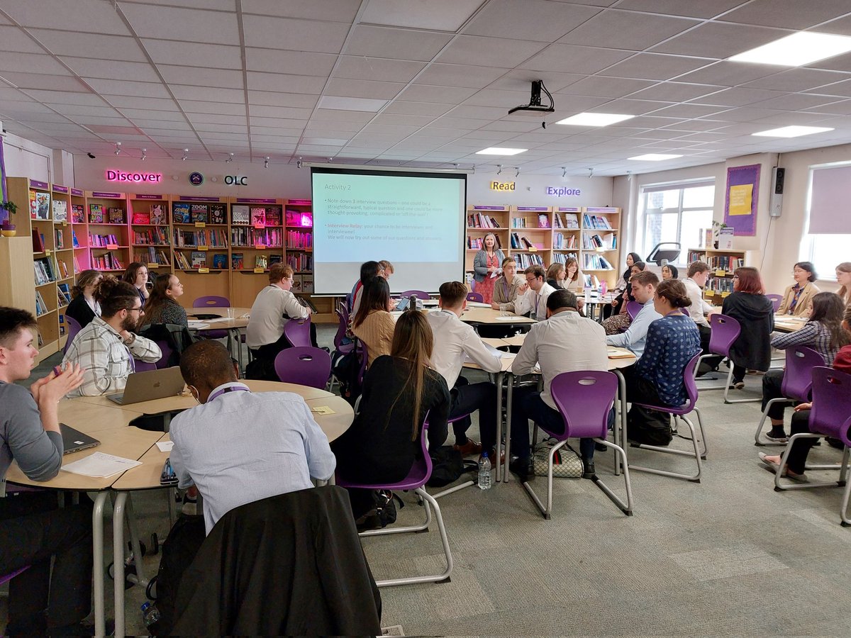 BcTeaching's tweet photo. Last training day with our FANTASTIC #STEMinterns talking about #careers in teaching and...hoping they have been inspired to #traintoteach What a great 3 weeks @getintoteaching https://t.co/MwMqe7Kugx