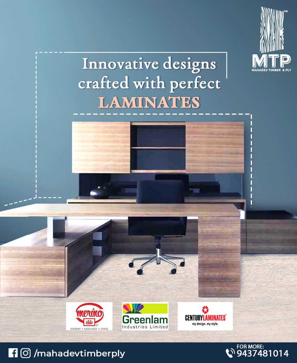 Mahadev Timber & Ply (@mahadev_ply) on Twitter photo The well designed and organized executive work station, where one can be focused and creative!
Visit <a href="/mahadev_ply/">Mahadev Timber & Ply</a> to get the best collection of laminates and many more.
Contact us: +91 9437481014
.
.
#mahadevtimberply #bhubaneswar #mybhubaneswar #bhubaneswarbuzz The well designed and organized executive work station, where one can be focused and creative!
Visit <a href="/mahadev_ply/">Mahadev Timber & Ply</a> to get the best collection of laminates and many more.
Contact us: +91 9437481014
.
.
#mahadevtimberply #bhubaneswar #mybhubaneswar #bhubaneswarbuzz