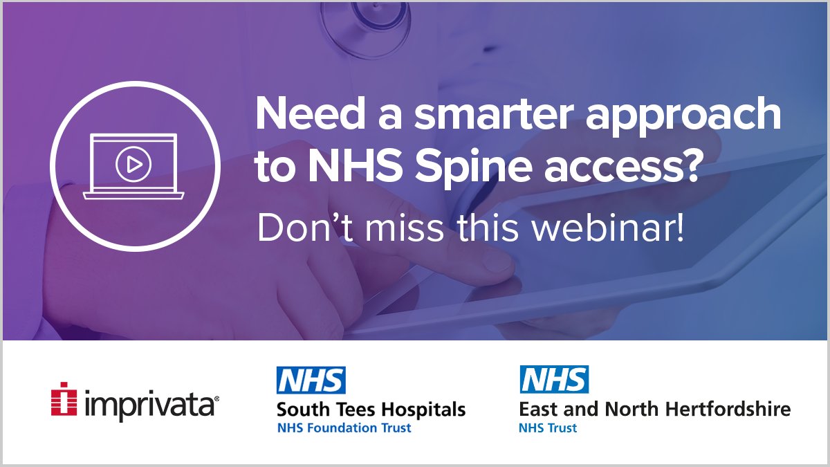 Imprivata's tweet photo. Hear about the benefits of Imprivata #VirtualSmartcard from East & North Herts NHS FT, streamlining #NHS Spine access, and saving clinicians 45 minutes per shift. Find out how: https://t.co/VCsqqR5fwO
#HealthTech #SSO @digitalhealth2 https://t.co/YrHFfNaGNX