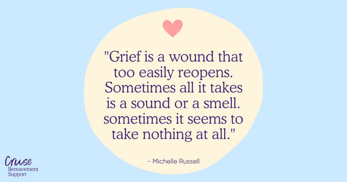 CruseSupport's tweet photo. Grief is overwhelming and some days can be harder than others. 💜

It can be helpful to have a few ways that help you manage your grief, whether it's going for a walk, reaching out to a friend or journaling your thoughts. 

Here are some of our ideas 👇
https://t.co/vyxrKVL72h https://t.co/YUknvNCLlm