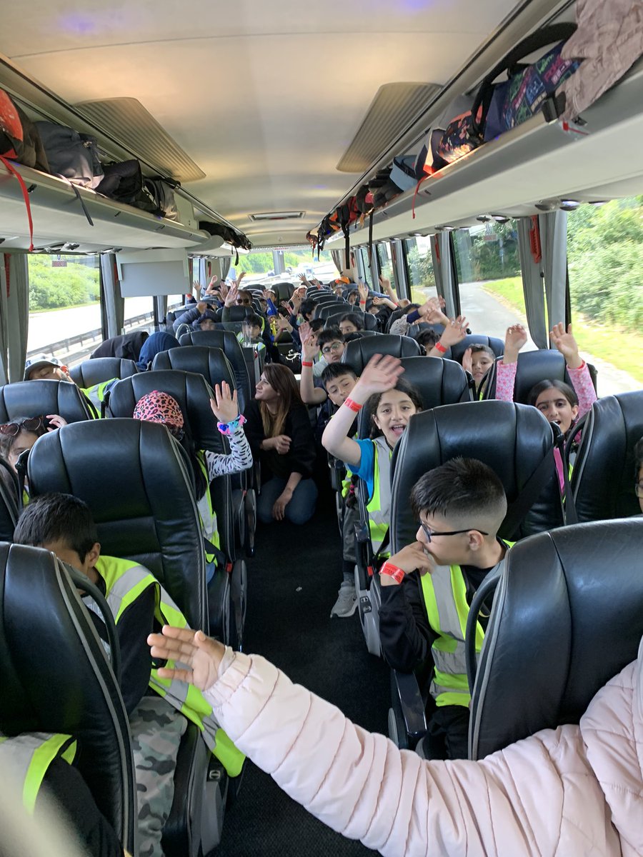 teachaqua's tweet photo. Barry Island… here we come!!! Year 5 education visit … Source to Sea topic. @somerville_pri https://t.co/LsPZ0NCdQ8