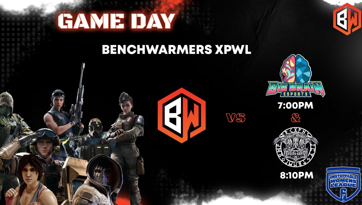 Come support the girls in their first 2 games of the season!
Match link 
twitch.tv/xpesportstvb
support with #Benched in chat!!!