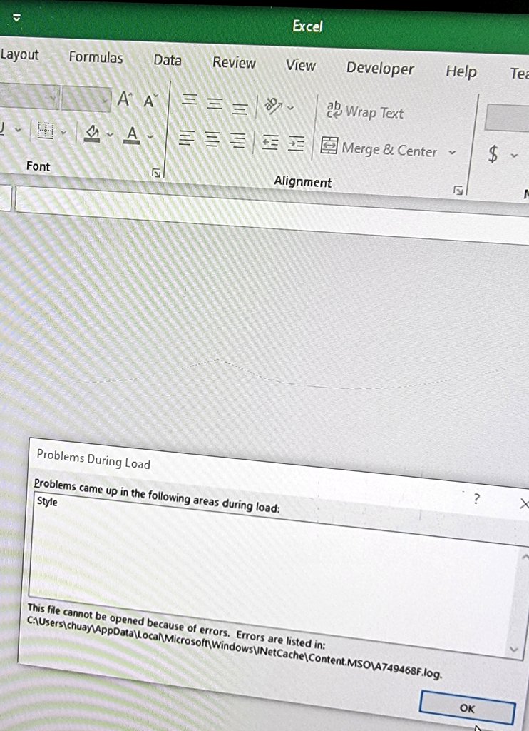 alie_tshiro's tweet photo. Didn't know excel is so elitest. Freaking don't let me open the file because of 'style'. Ffs, I just saved it onto my desktop and they refuse to open it. 🤬🤬🤬
#Excel #workrage https://t.co/GX36tVQghe