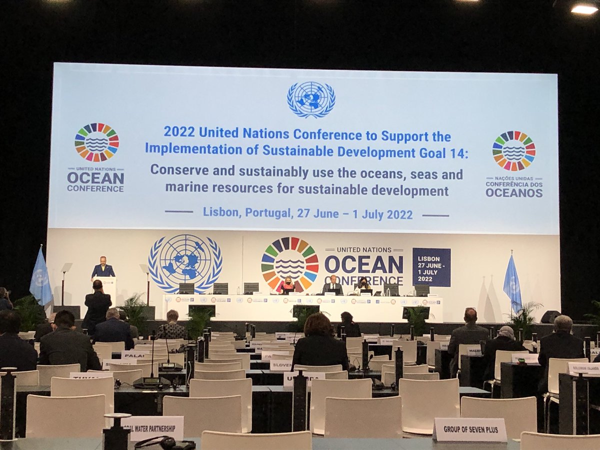 This morning I will hopefully make a statement at the @UNOC2022 for the @EMarineBoard on the importance of marine scientific kknowledge to achieve all the #SDGs !