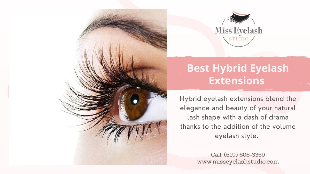 studio_eyelash's tweet photo. Bᴇsᴛ Hʏʙʀɪᴅ Eʏᴇʟᴀsʜ Exᴛᴇɴsɪᴏɴs

⤐ Due to the inclusion of the volume eyelash style, hybrid eyelash extensions combine the grace and allure of your natural lash form with a splash of drama.

☎️: (619) 606-3369
🌐: https://t.co/Lbv4t6rLS8

#hybrideyelashextensions #eyelash https://t.co/vZ88VT72OZ