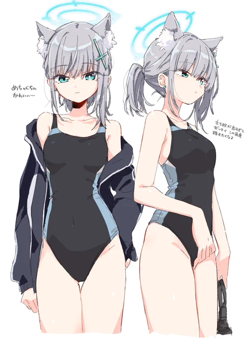 水着シロコかわいすぎ #ブルアカ 