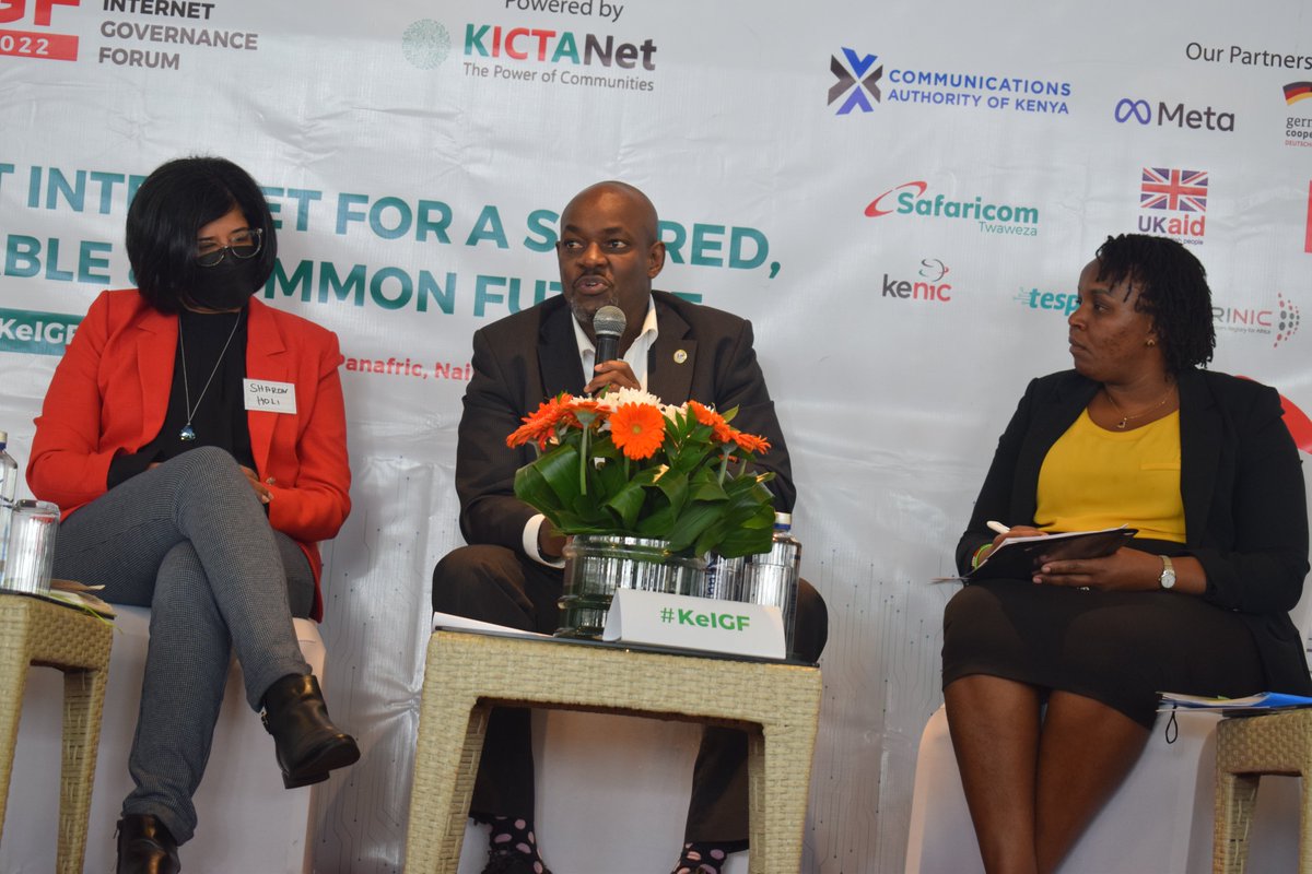 KenicTLD's tweet photo. Joel Karubiu "We do not have online child abuse sites on #DotKE.Incase you see any of these sites, report to @KenicTLD 
#KeIGF2022 https://t.co/AttX26ymKA