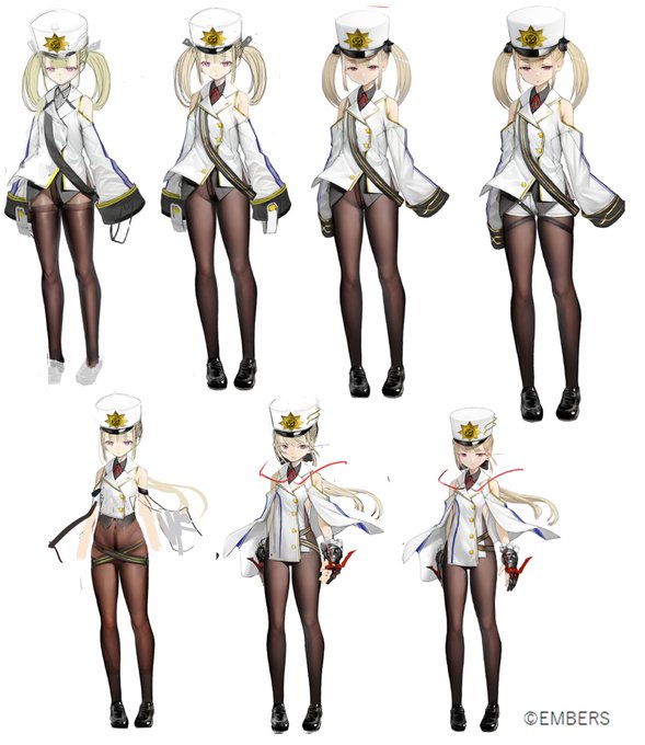 4
修正を頂きながら描き込んでます、重心やバランスの修正が主で当初ノーパンに見えるぎりぎりのラインを狙ったのだけど
NGがでたので修正。僕も駄目だろうとは思ってました。
改造後の手袋もちょっと合わないので修正なんとか赤を入れてます。また改造後の顔ちょっと変えすぎたので修正 #アシュア 